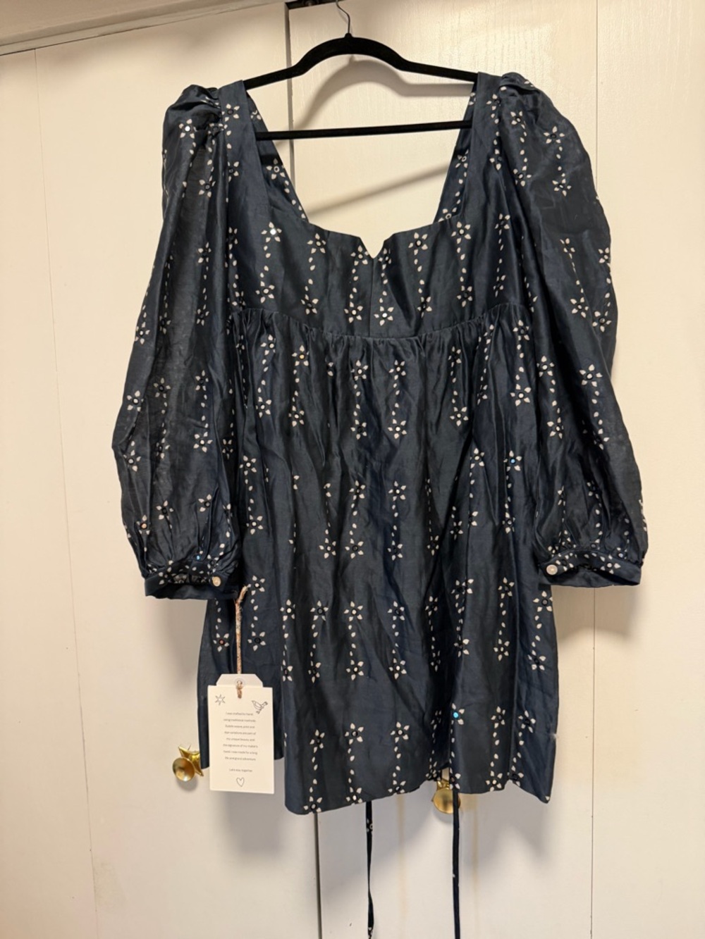 NWT Alix of Bohemia Christina Black Bloom Dress